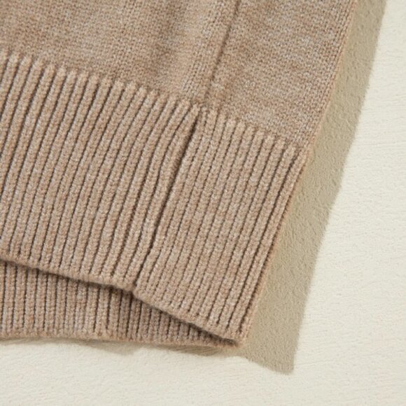 Light brown pearled sweater - Picture 8 of 9